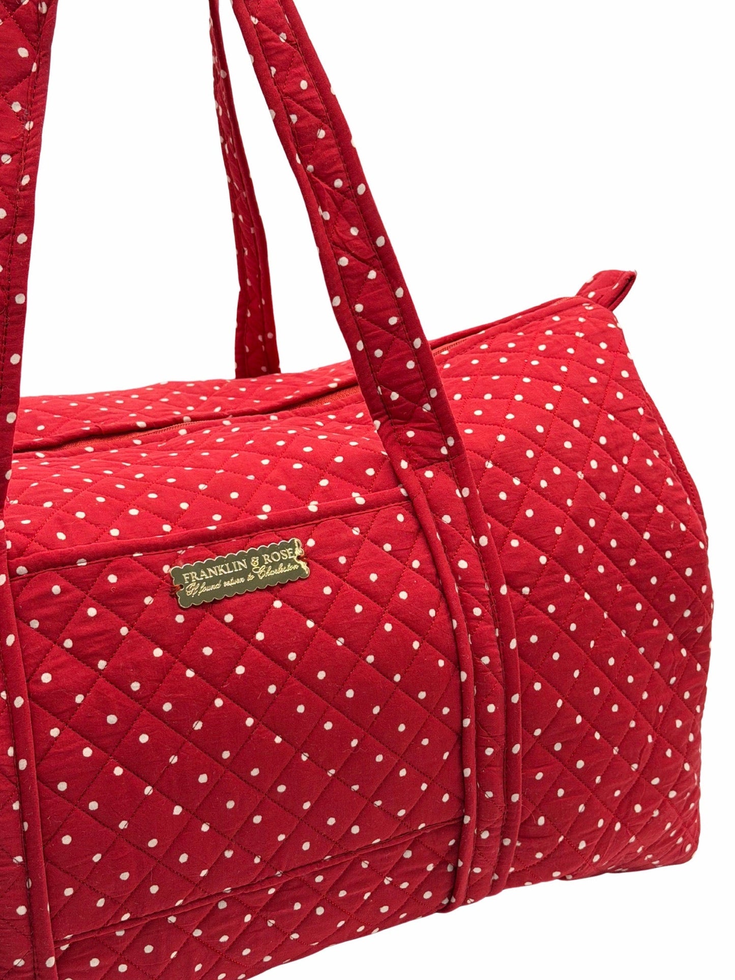 Red Polka Dot Duffle Bag