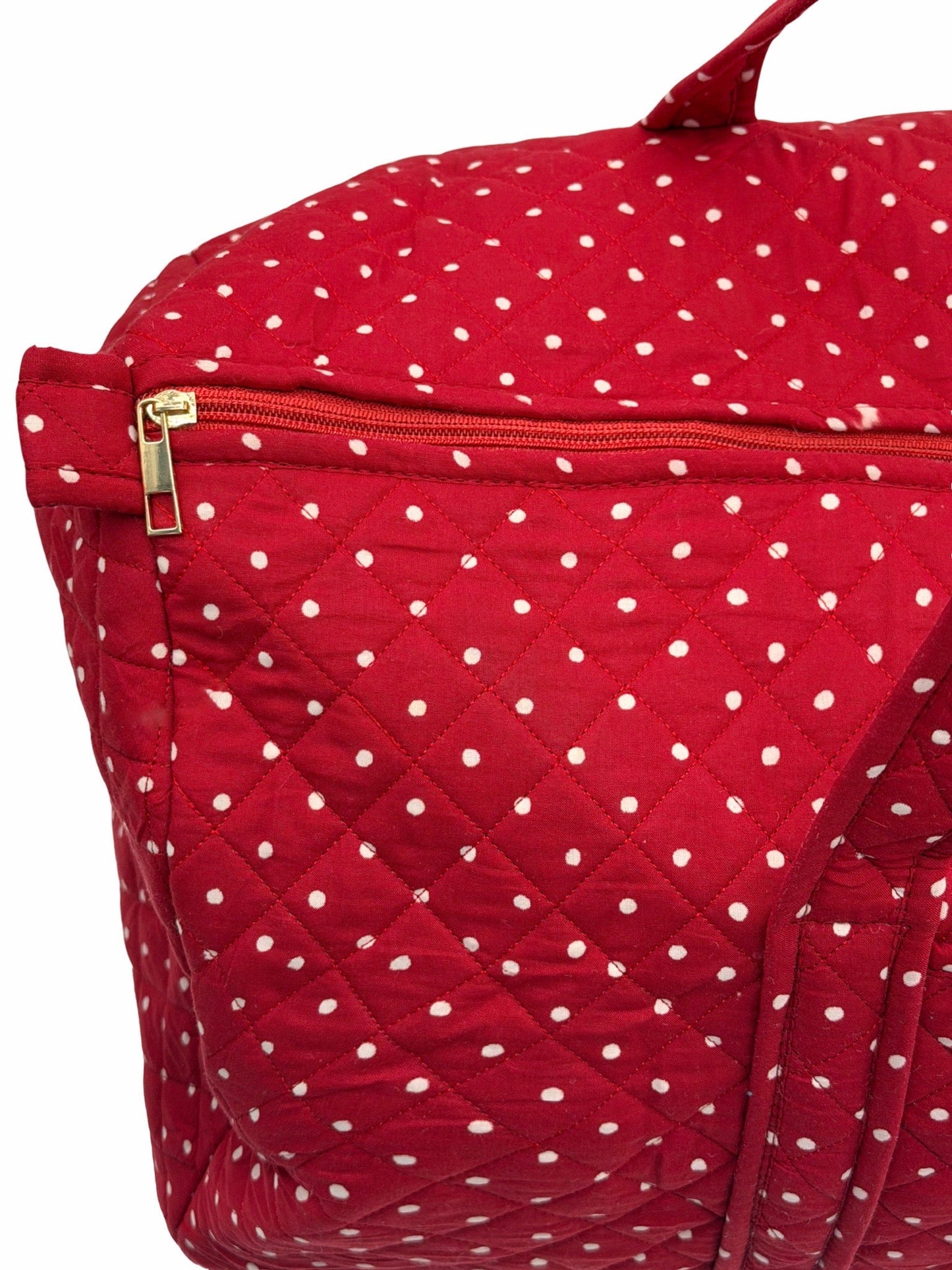 Red Polka Dot Duffle Bag