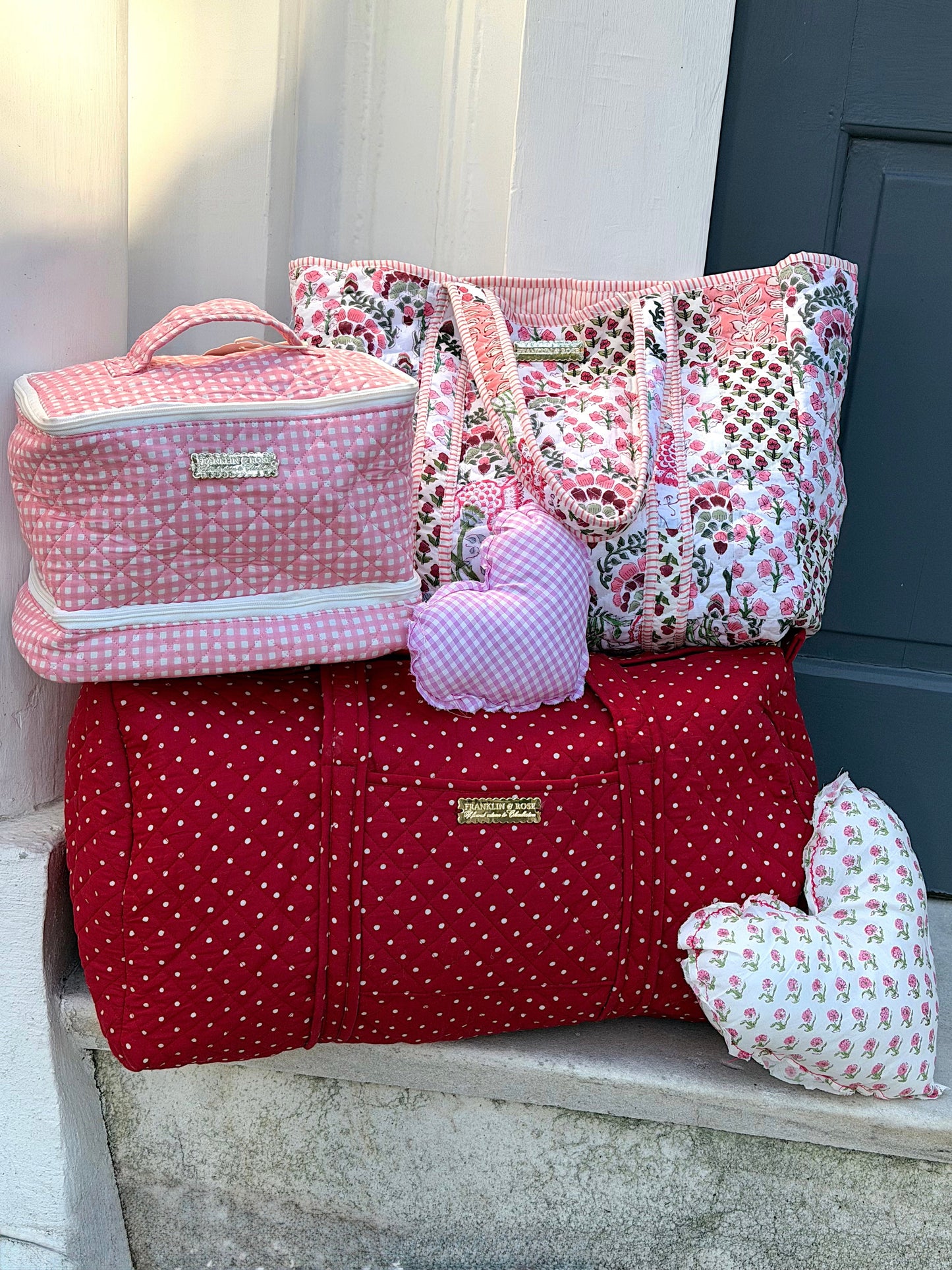 Red Polka Dot Duffle Bag